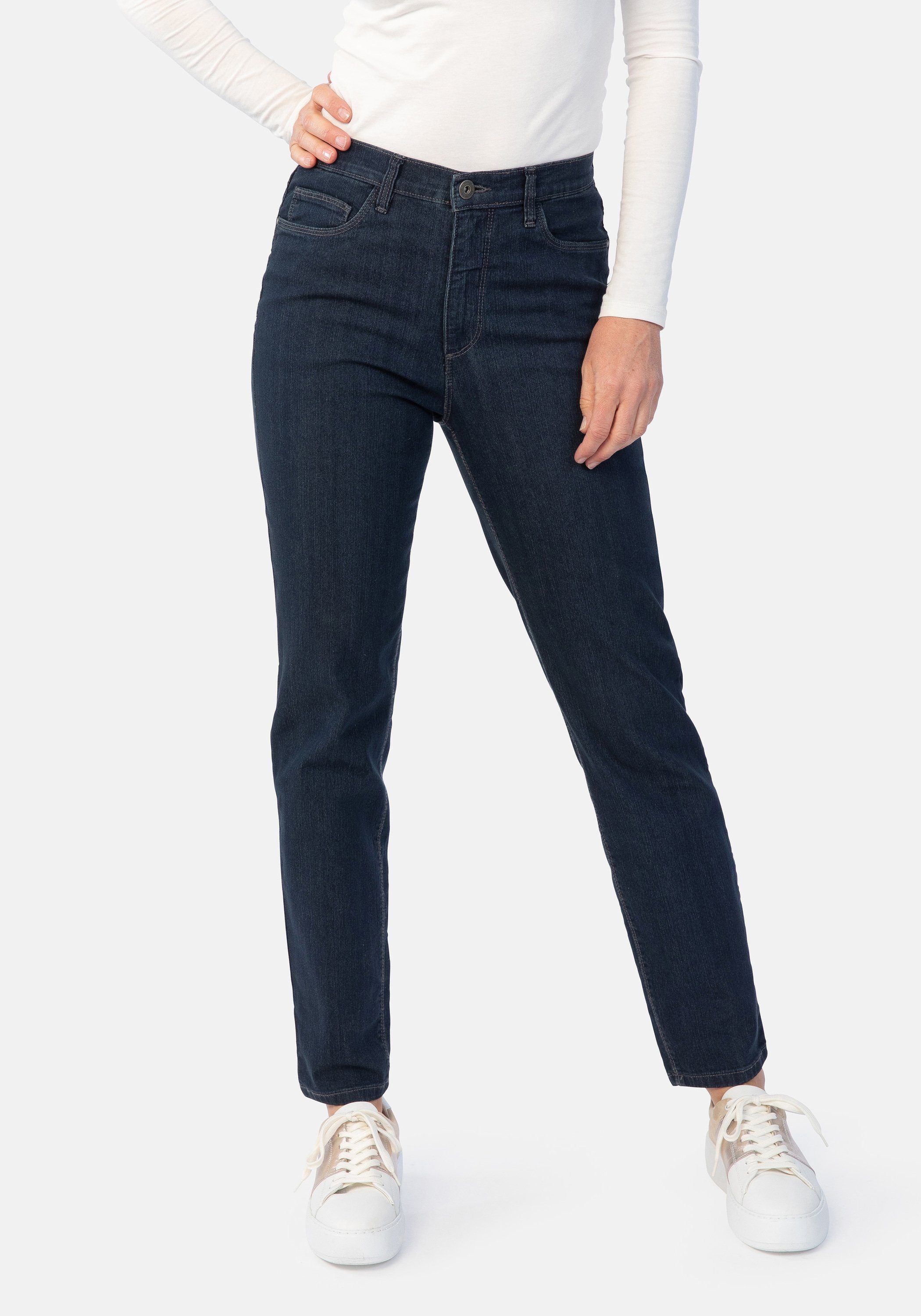 STOOKER WOMEN 5-Pocket-Jeans Nizza Denim Tapered Fit Stretch
